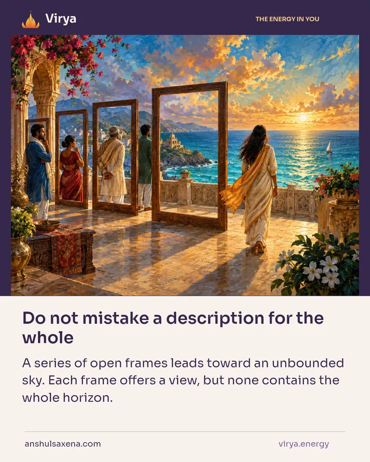 Do not mistake a description for the whole, card 4 of 7