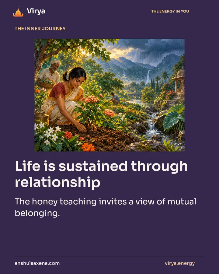 Life is sustained through relationship, card 1 of 7