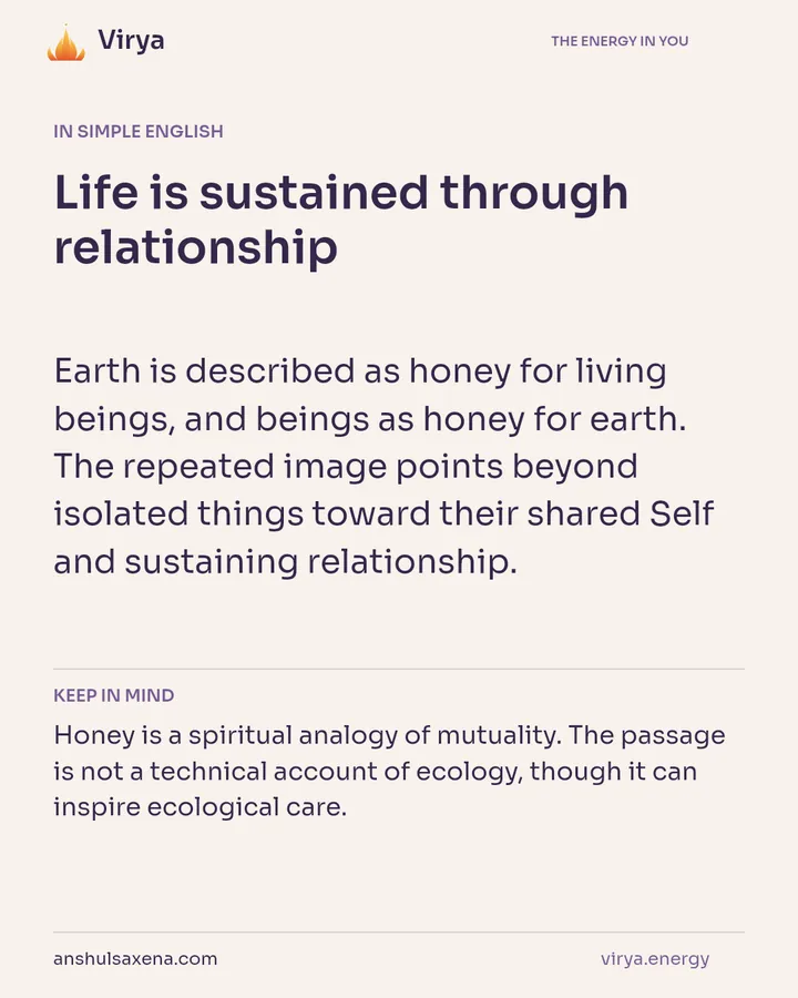 Life is sustained through relationship, card 3 of 7