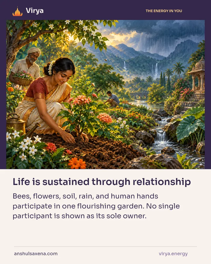 Life is sustained through relationship, card 4 of 7