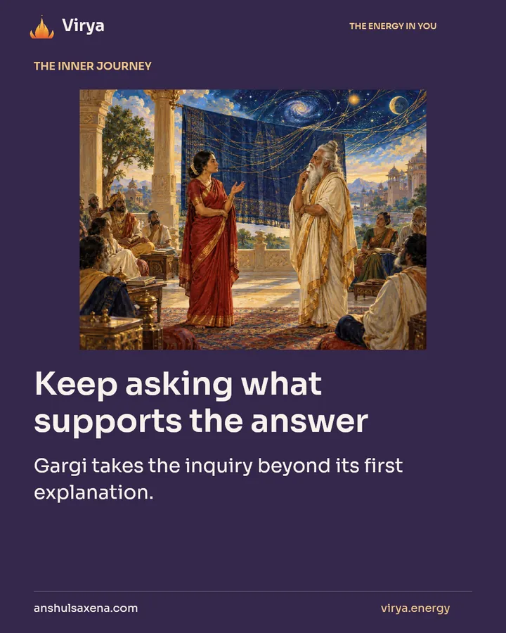 Keep asking what supports the answer, card 1 of 7
