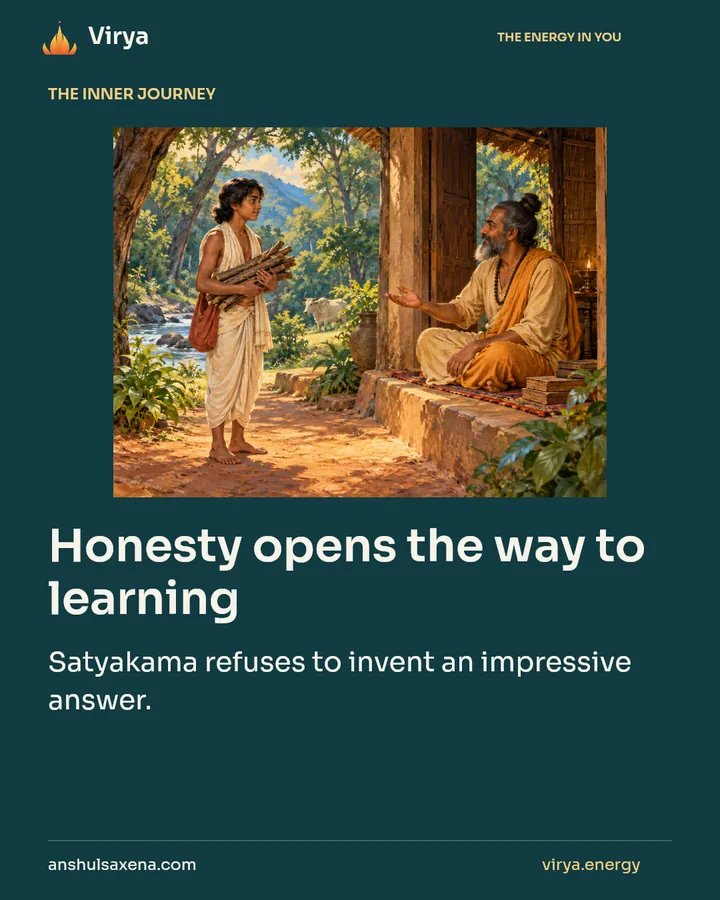 Honesty opens the way to learning, card 1 of 7