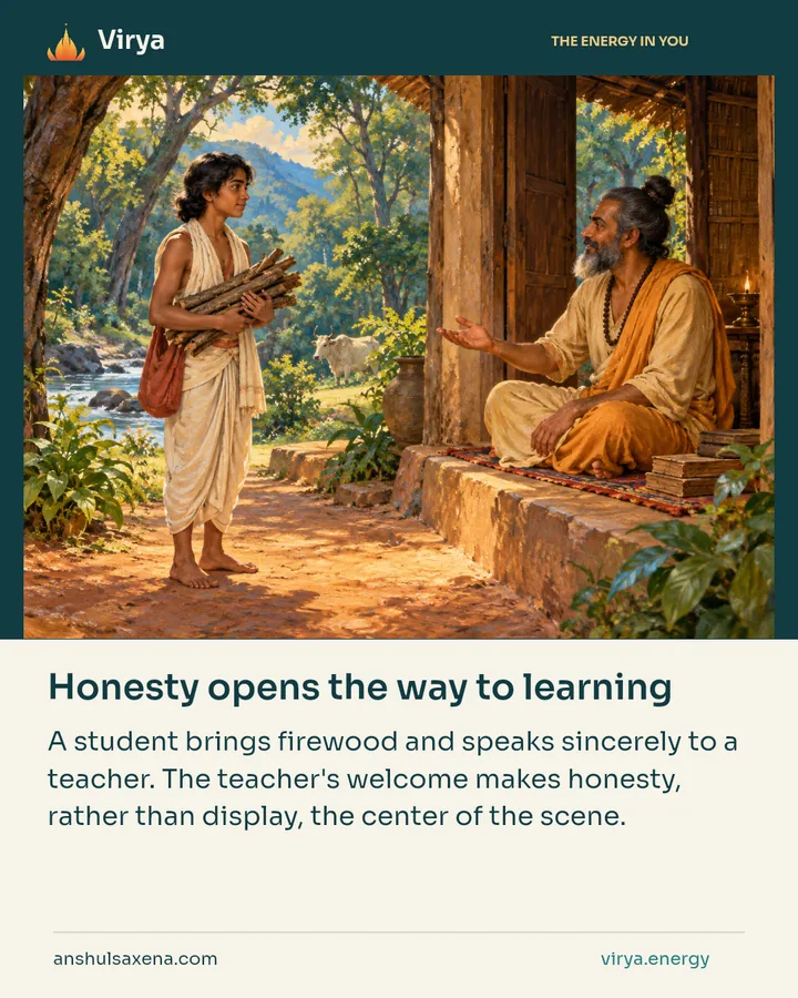 Honesty opens the way to learning, card 4 of 7
