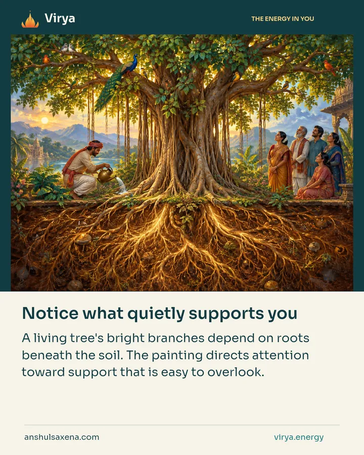 Notice what quietly supports you, card 4 of 7