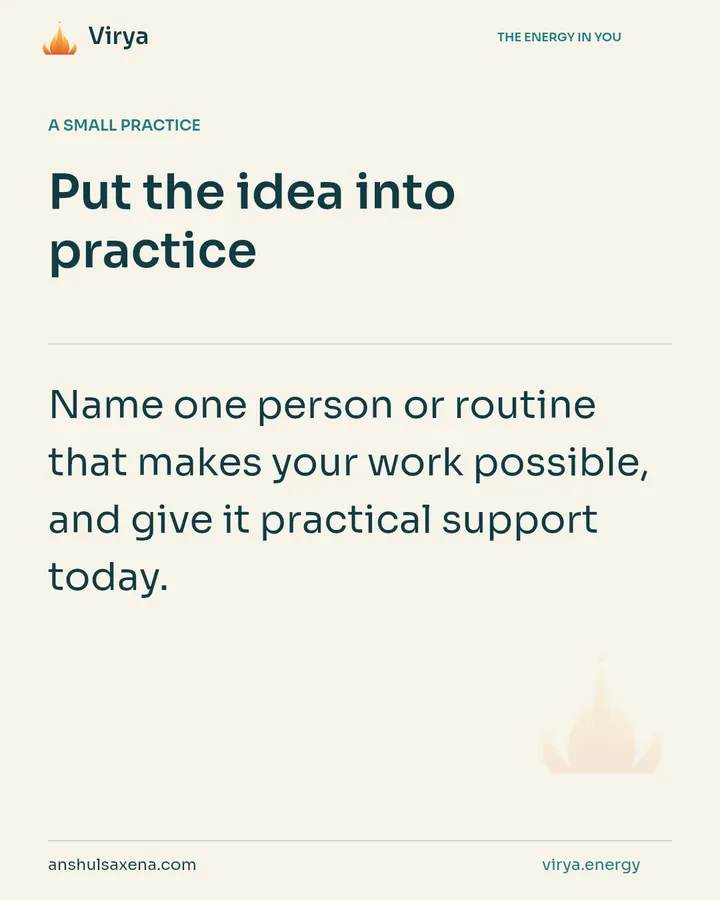 Notice what quietly supports you, card 6 of 7