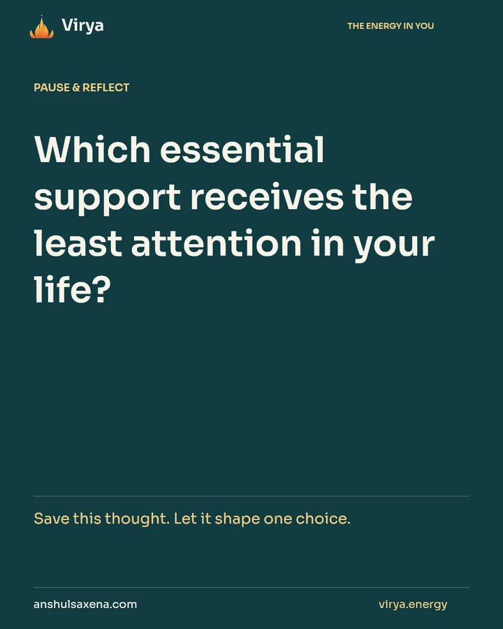 Notice what quietly supports you, card 7 of 7