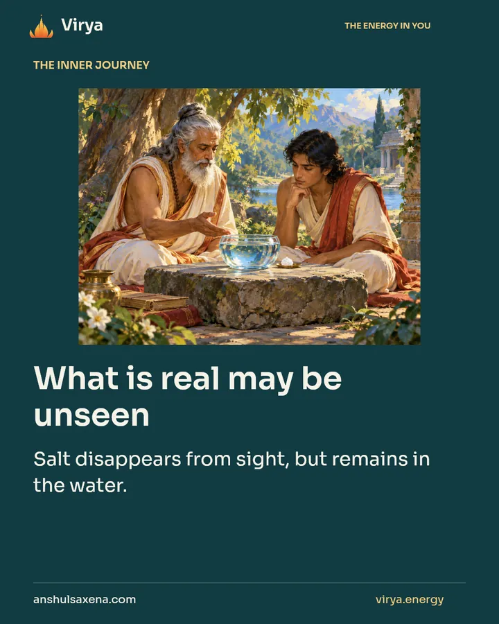 What is real may be unseen, card 1 of 7