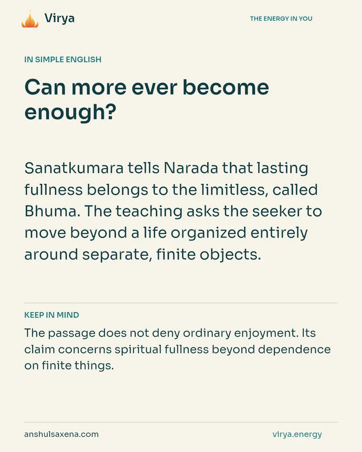 Can more ever become enough?, card 3 of 7