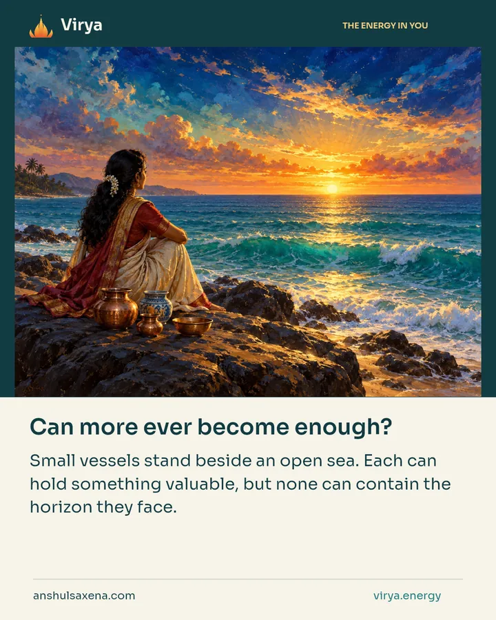 Can more ever become enough?, card 4 of 7