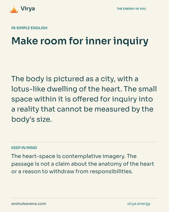 Make room for inner inquiry, card 3 of 7