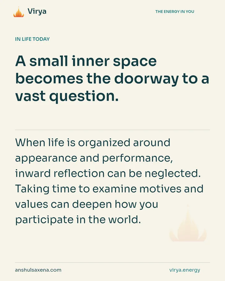 Make room for inner inquiry, card 5 of 7