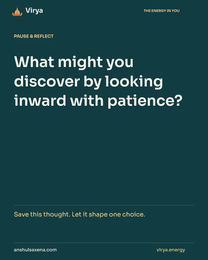 Make room for inner inquiry, card 7 of 7