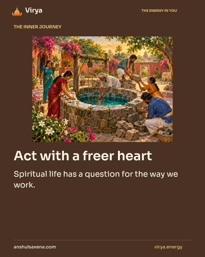 Act with a freer heart, card 1 of 7
