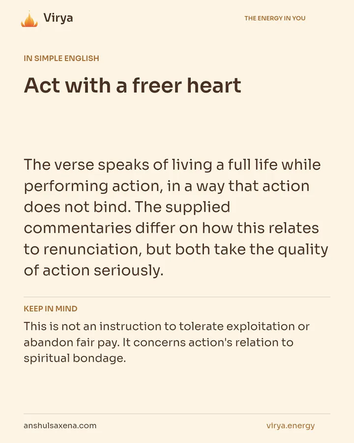 Act with a freer heart, card 3 of 7