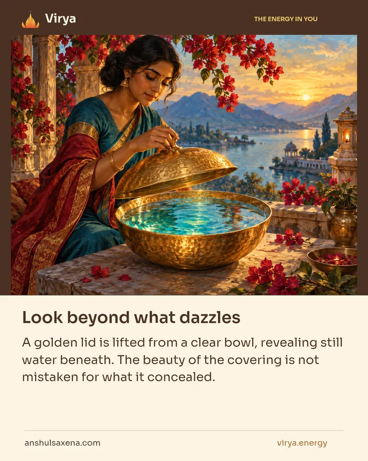 Look beyond what dazzles, card 4 of 7