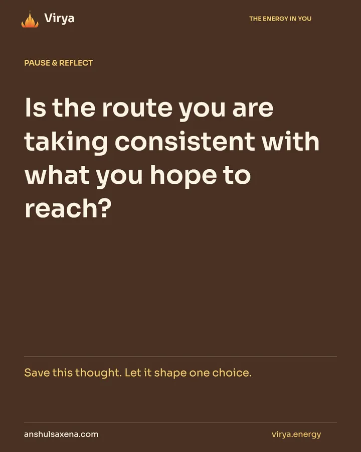 Let the path be worthy of the goal, card 7 of 7