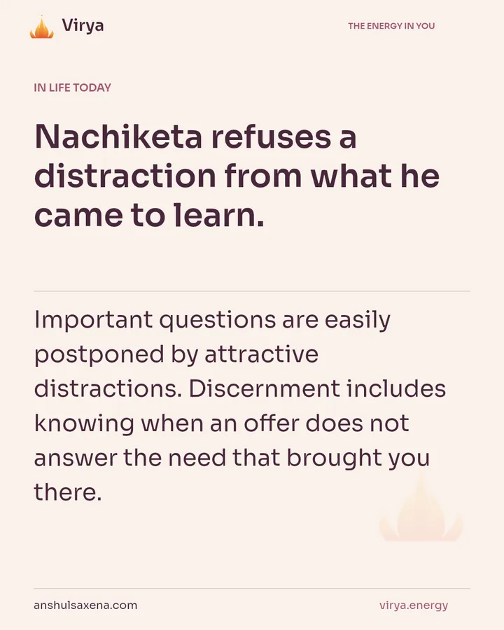 Do not trade the deepest question away, card 5 of 7
