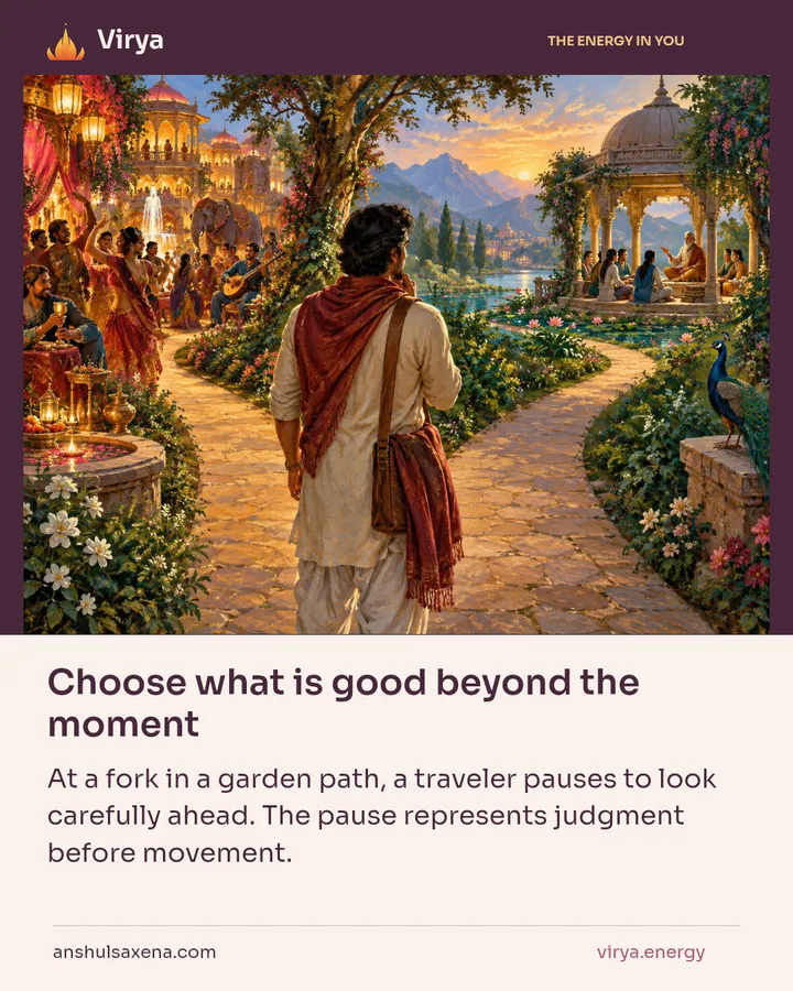 Choose what is good beyond the moment, card 4 of 7