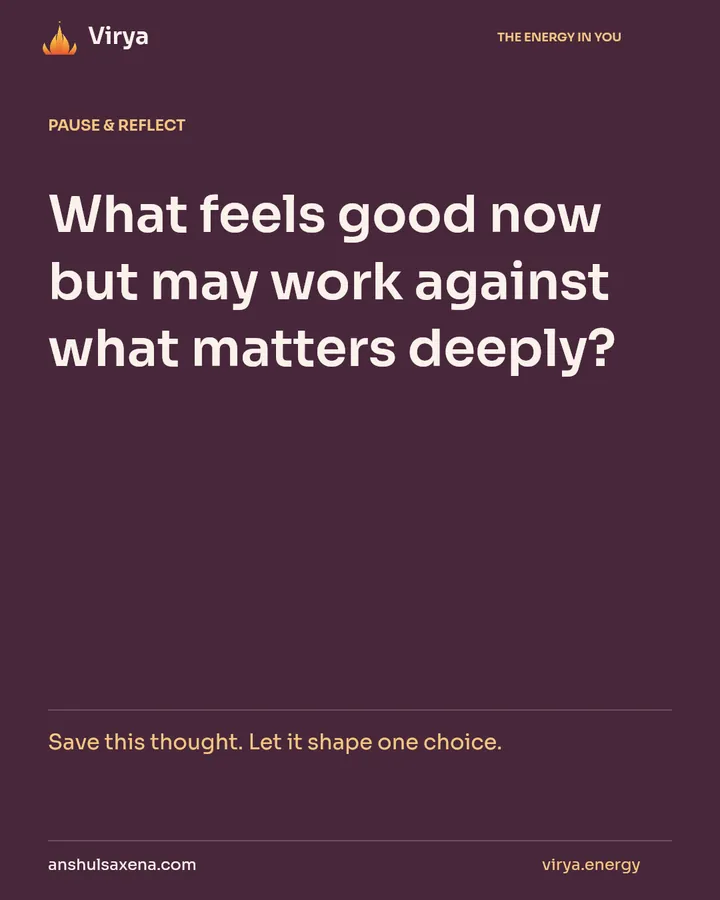 Choose what is good beyond the moment, card 7 of 7