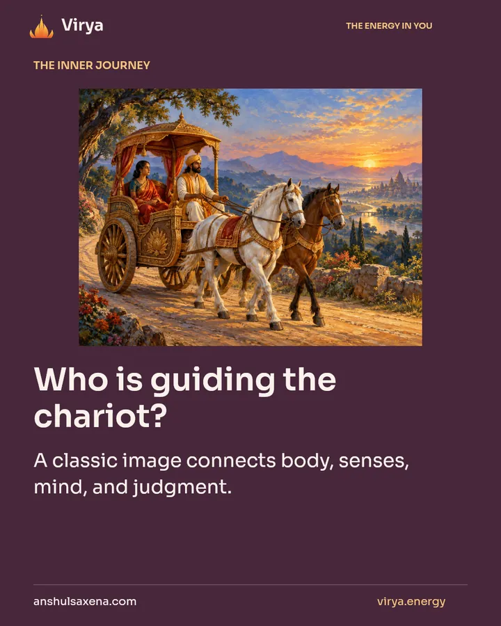 Who is guiding the chariot?, card 1 of 7