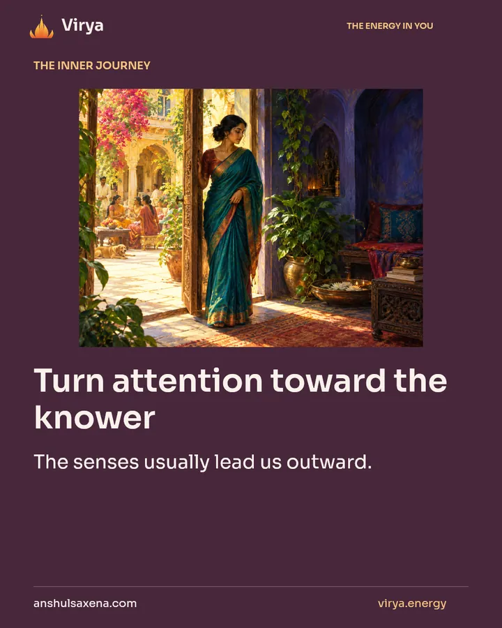Turn attention toward the knower, card 1 of 7
