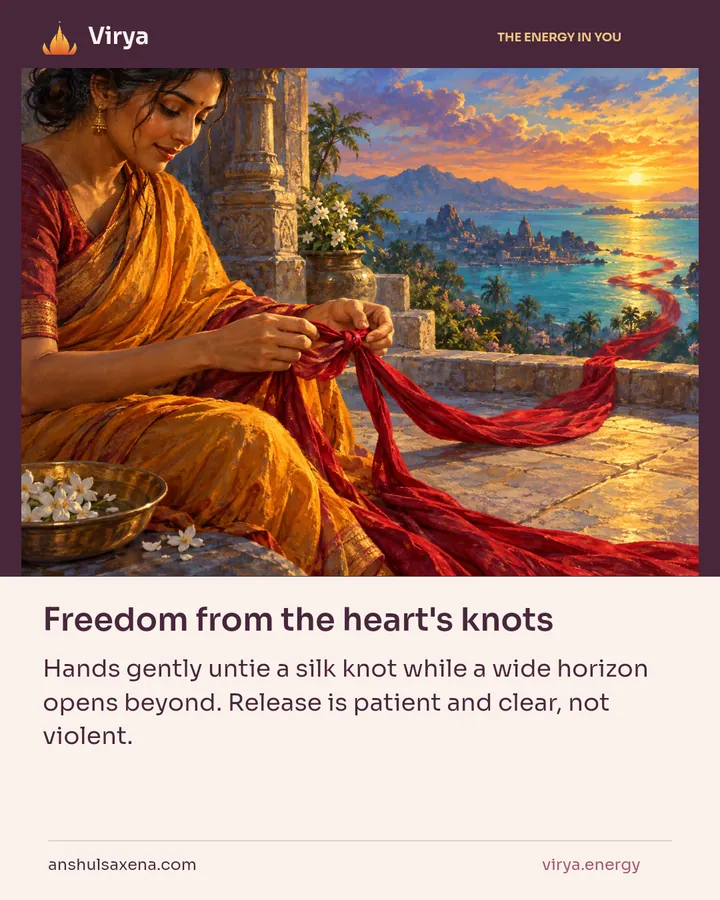 Freedom from the heart's knots, card 4 of 7