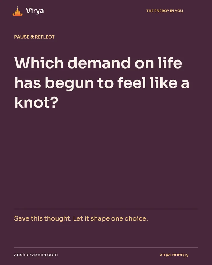 Freedom from the heart's knots, card 7 of 7