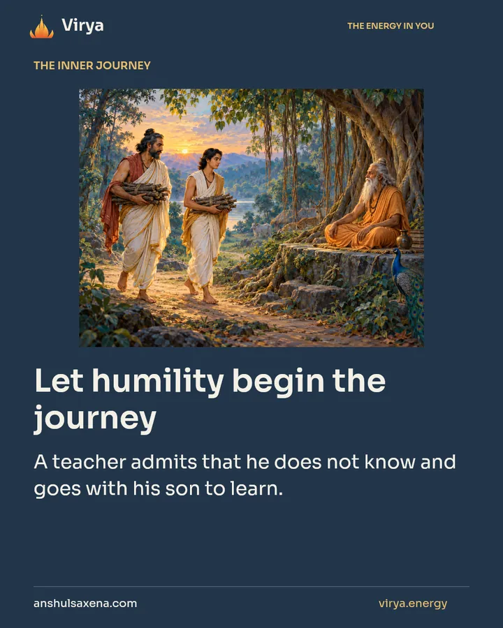 Let humility begin the journey, card 1 of 7