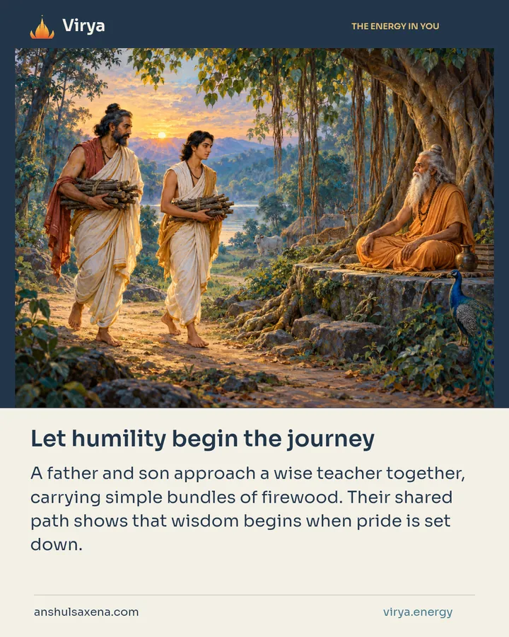 Let humility begin the journey, card 4 of 7