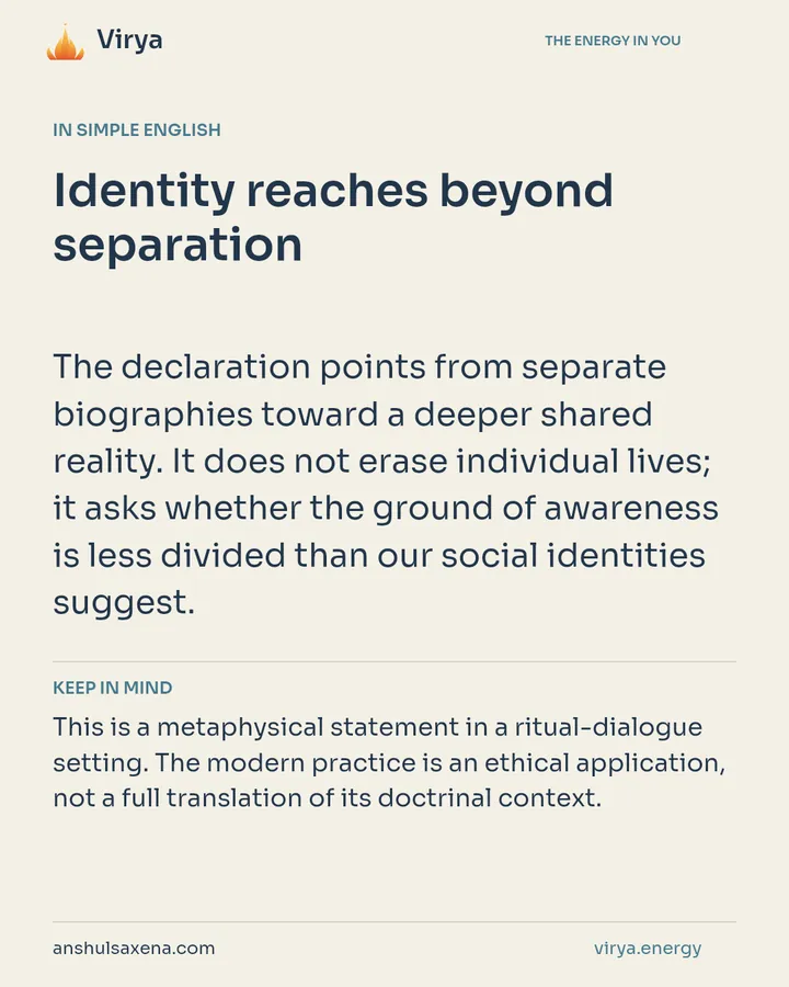Identity reaches beyond separation, card 3 of 7