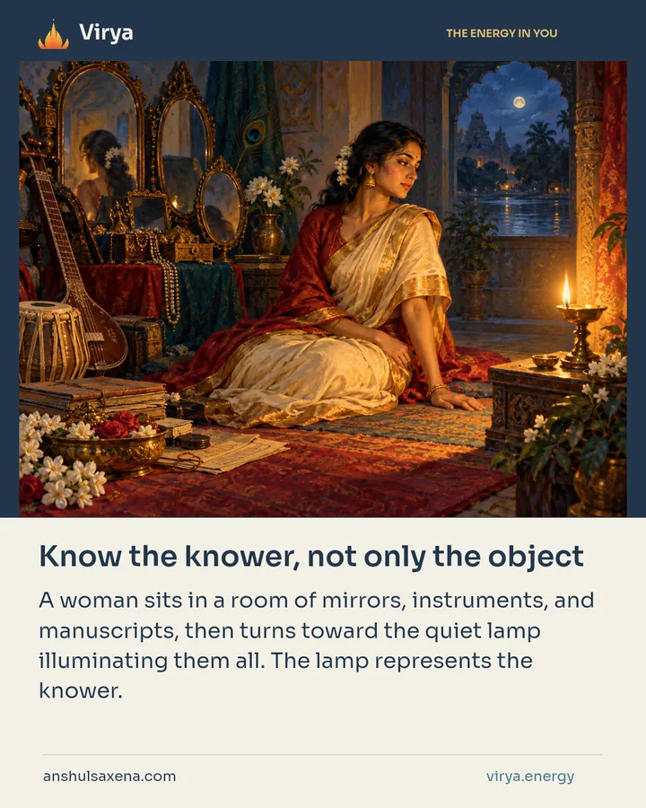 Know the knower, not only the object, card 4 of 7