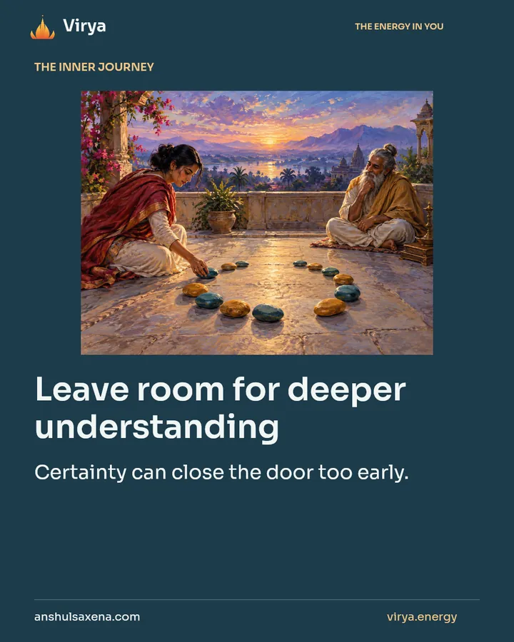 Leave room for deeper understanding, card 1 of 7