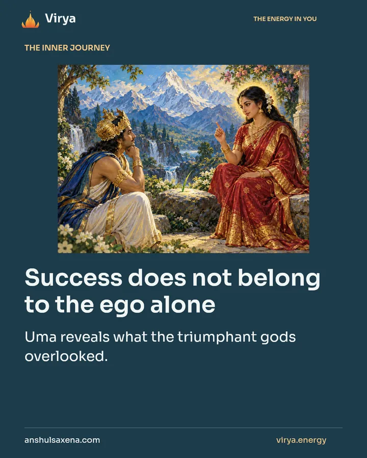 Success does not belong to the ego alone, card 1 of 7