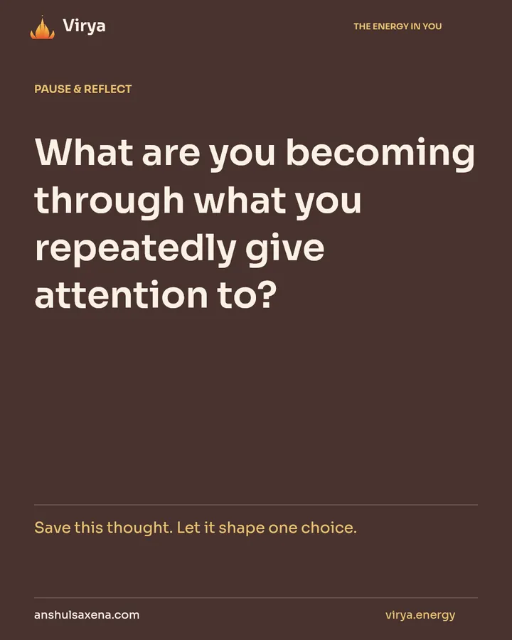 The mind becomes what it repeatedly holds, card 7 of 7