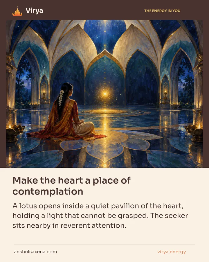 Make the heart a place of contemplation, card 4 of 7