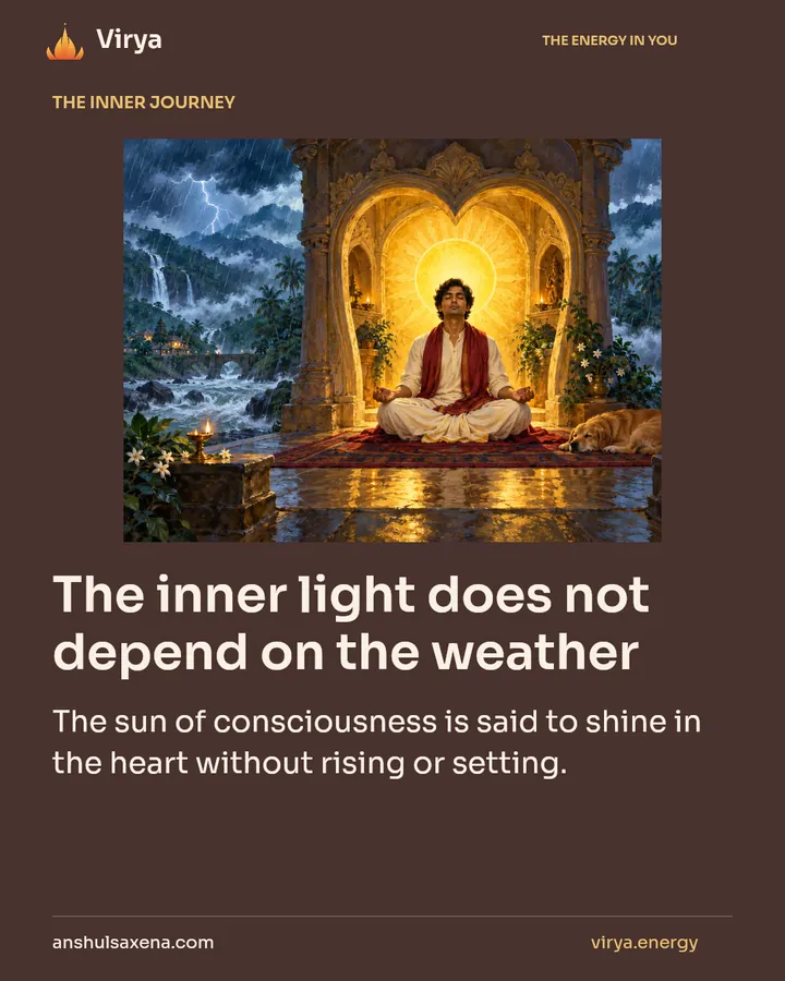 The inner light does not depend on the weather, card 1 of 7