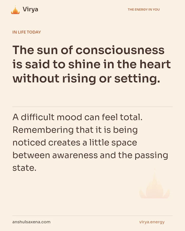 The inner light does not depend on the weather, card 5 of 7