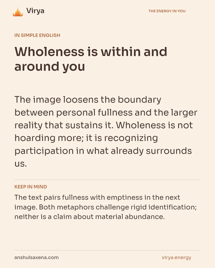 Wholeness is within and around you, card 3 of 7
