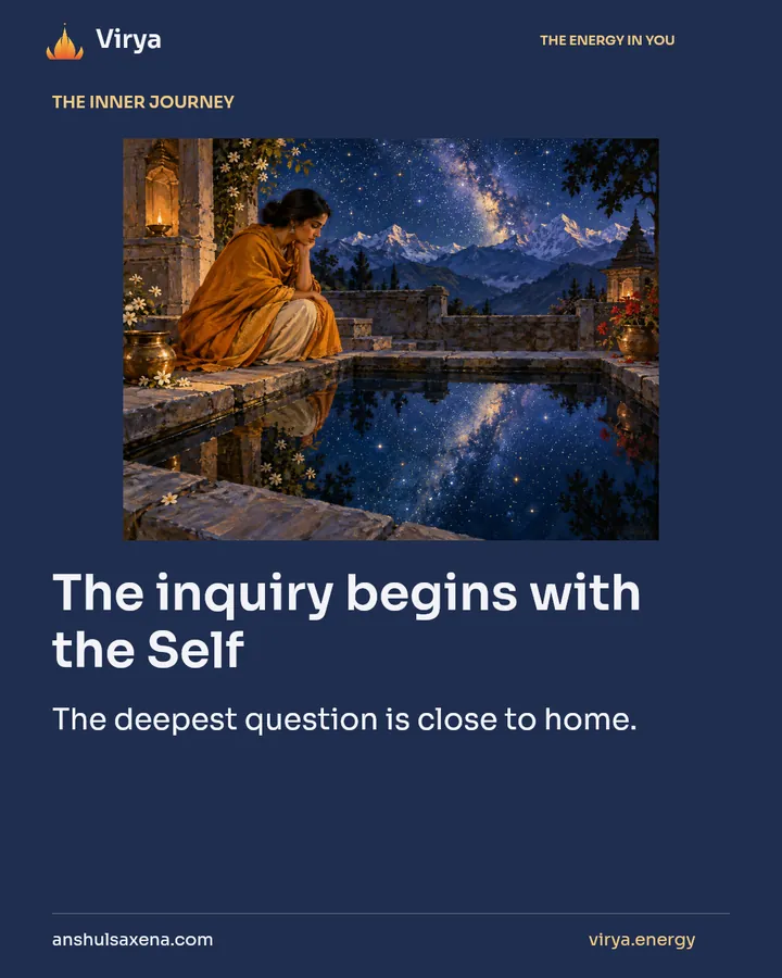 The inquiry begins with the Self, card 1 of 7