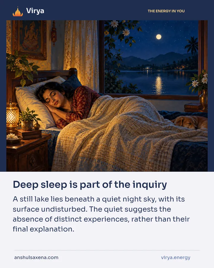 Deep sleep is part of the inquiry, card 4 of 7