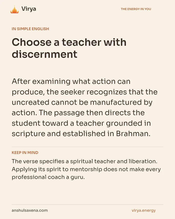 Choose a teacher with discernment, card 3 of 7