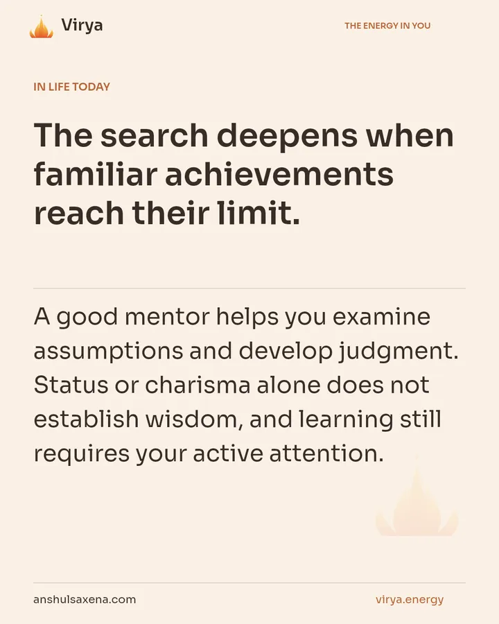 Choose a teacher with discernment, card 5 of 7