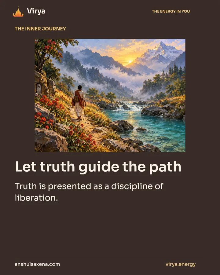 Let truth guide the path, card 1 of 7