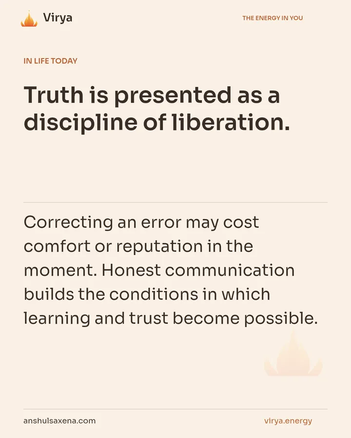 Let truth guide the path, card 5 of 7