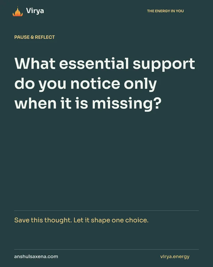 Remember what quietly sustains the whole, card 7 of 7
