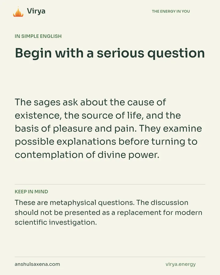 Begin with a serious question, card 3 of 7