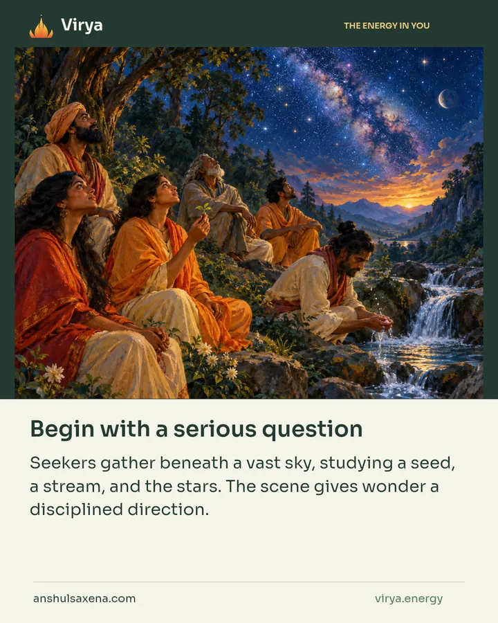 Begin with a serious question, card 4 of 7