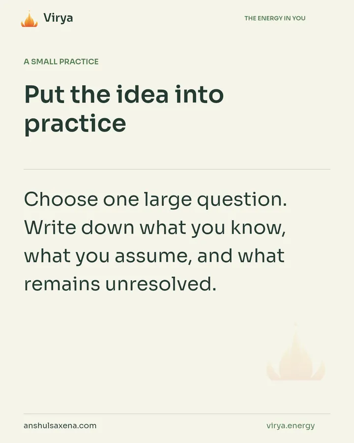 Begin with a serious question, card 6 of 7