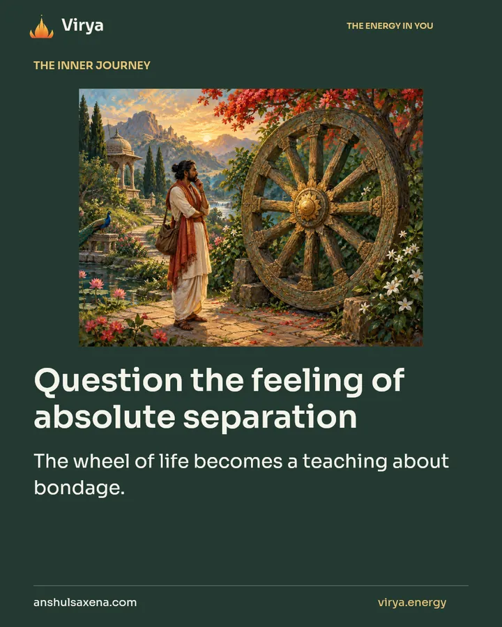 Question the feeling of absolute separation, card 1 of 7