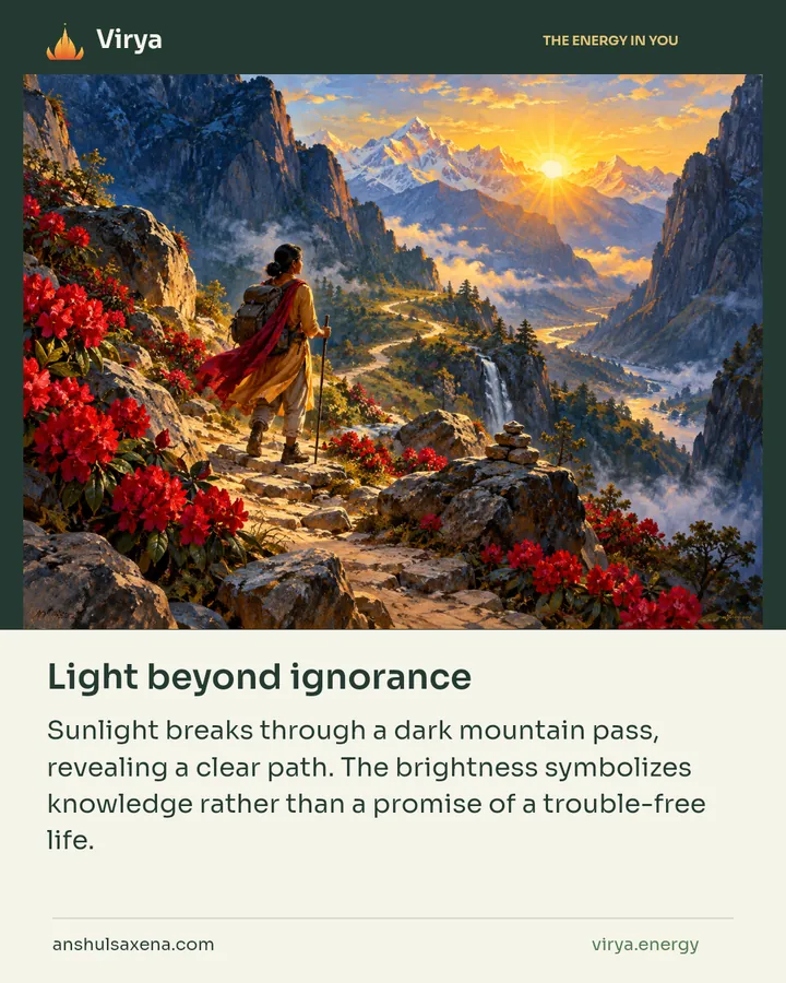Light beyond ignorance, card 4 of 7